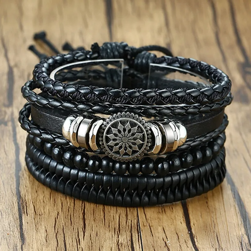 Tribal Wristbands 4Pcs/ Set