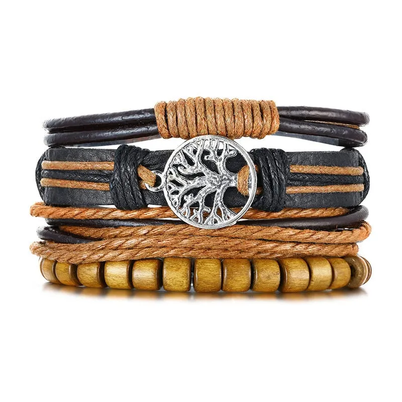 Tribal Wristbands 4Pcs/ Set