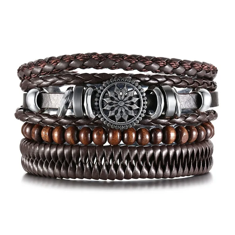 Tribal Wristbands 4Pcs/ Set