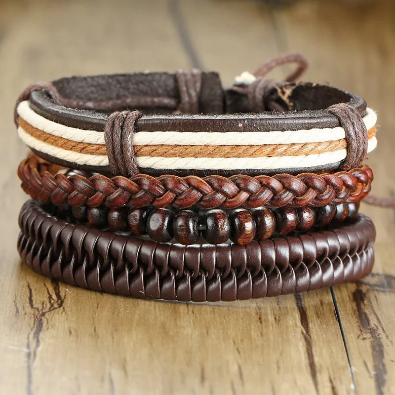 Tribal Wristbands 4Pcs/ Set