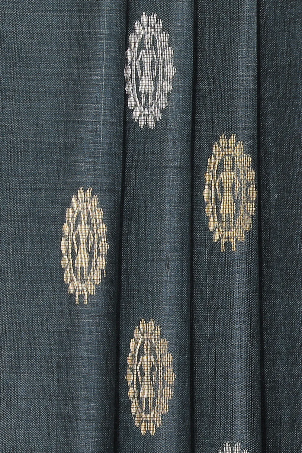 Tussar Silk Grey Saree
