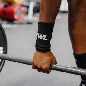 TWL - LONG KNITTED WRISTBANDS - BLACK