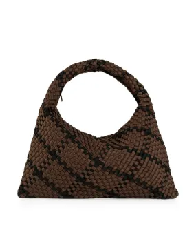 Two-Tone Woven Handbag