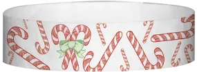 Tyvek® 3/4" x 10" Candy Canes pattern wristbands