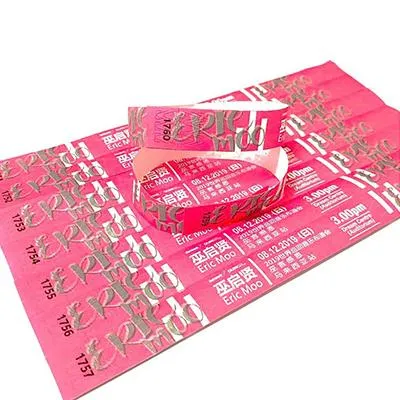 Tyvek Wristband with Barcode and Numbering