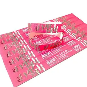 Tyvek Wristband with Barcode and Numbering