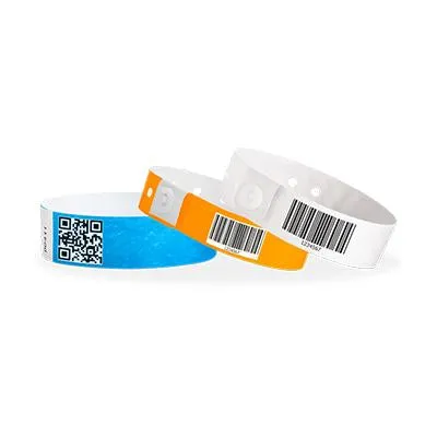 Tyvek Wristband with Barcode and Numbering