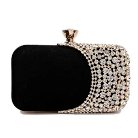 Vera May Beatrix Black Evening Clutch