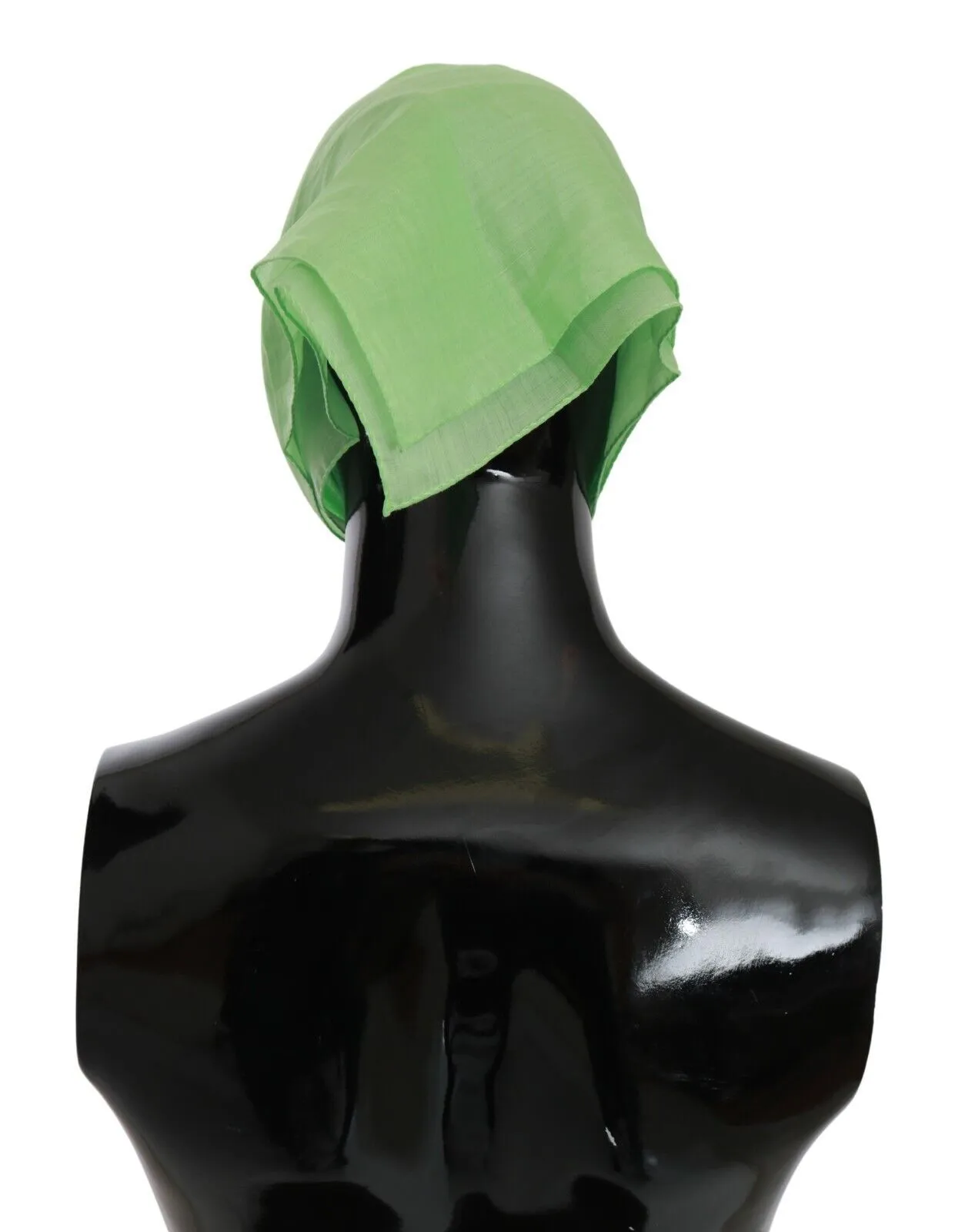 Versace Apple Green Linen Fouard Scarf
