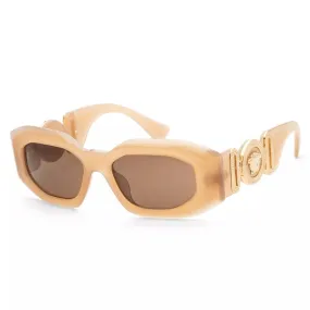 Versace Maxi Medusa Biggie Sunglasses Opaline Beige/Dark Brown