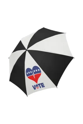 VOTE even if it rains Semi-Automatic Foldable Umbrella