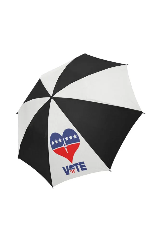 VOTE even if it rains Semi-Automatic Foldable Umbrella