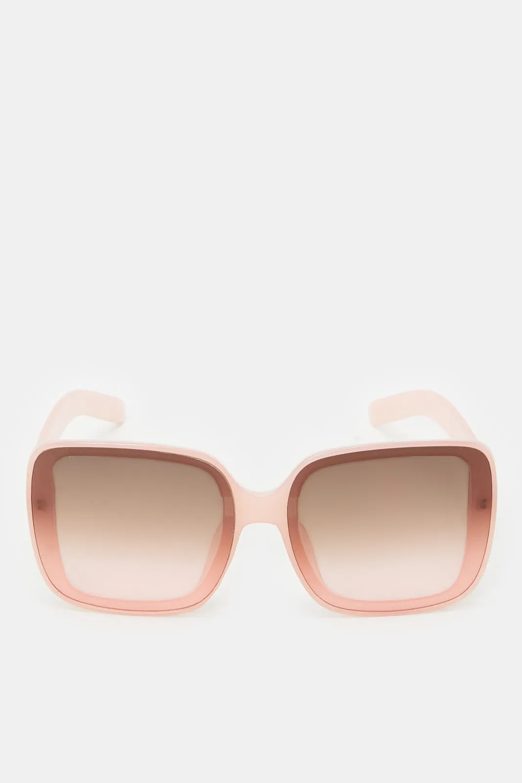 Women Pink Plain Wayfarer Oversized Sunglasses